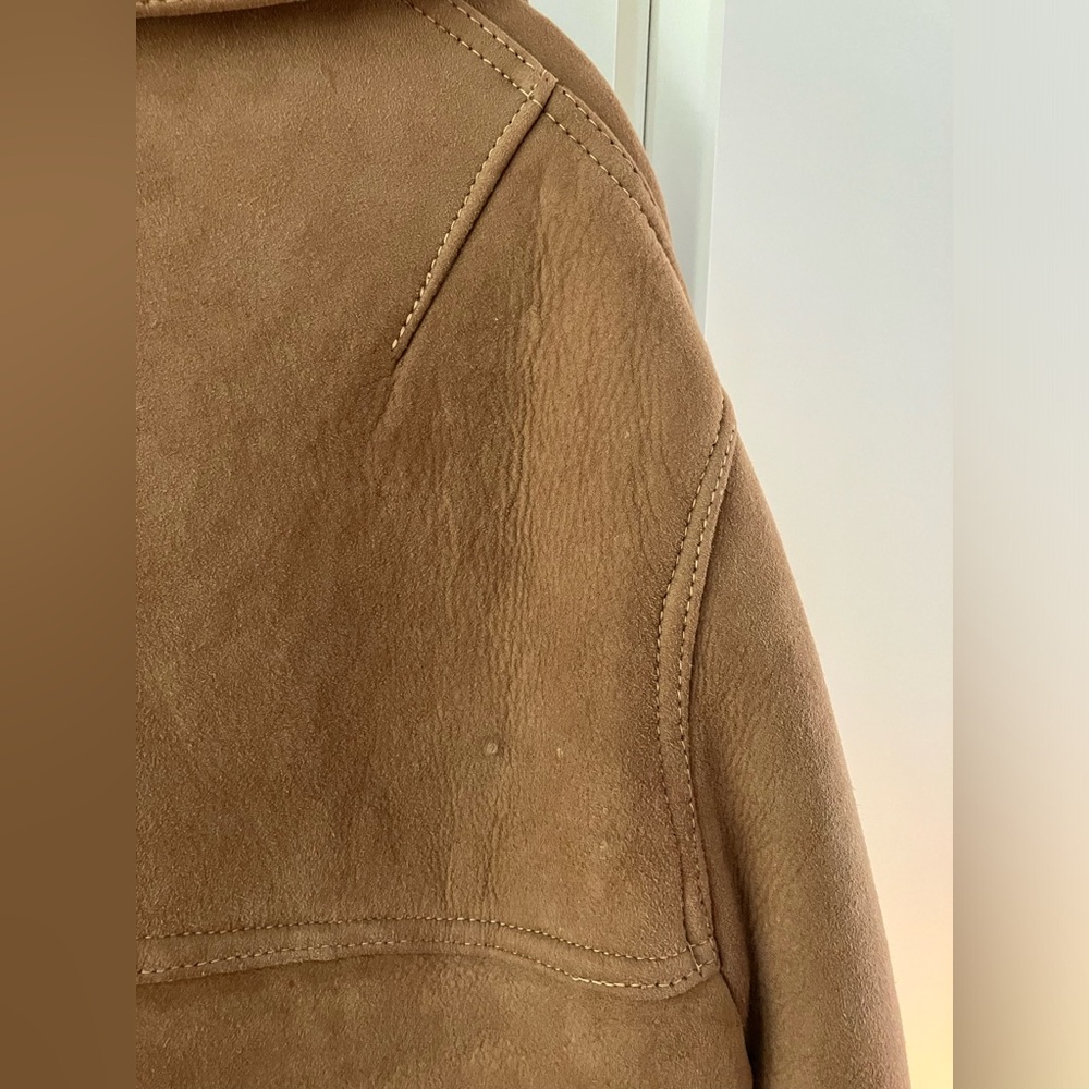 VINTAGE 1960s Shearling Lambskin Wool Coat • David Church Californian • Size 38 - Picture 6 of 10